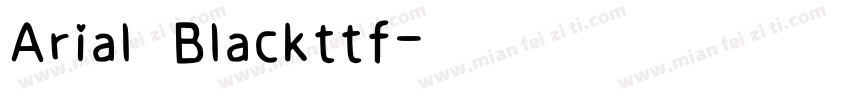 Arial Blackttf字体转换